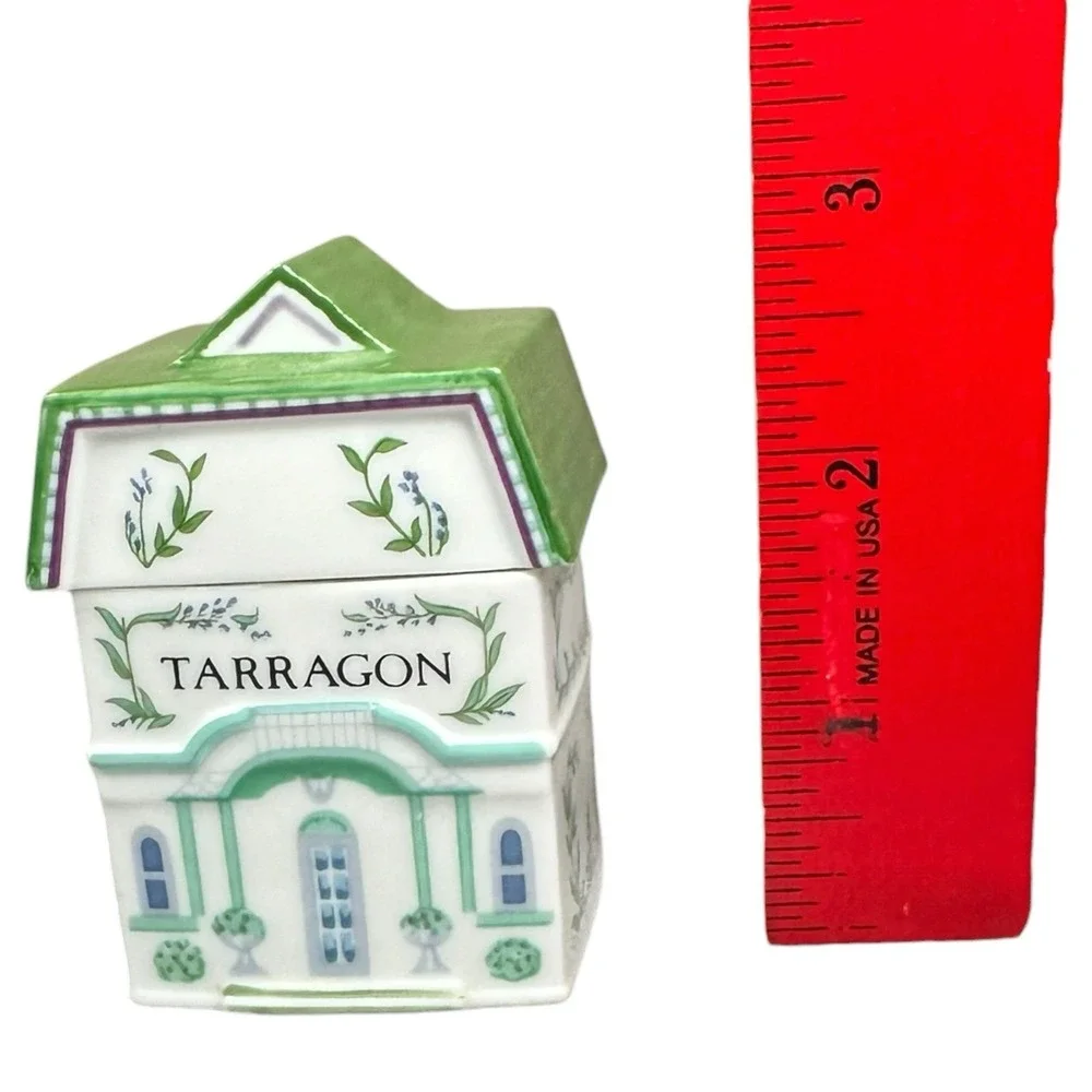 Vintage Lenox Spice Village Tarragon House Spice Jar 1989 Porcelain Replacement